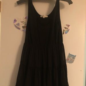 Black midi dress